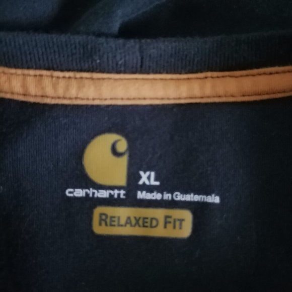 Carharrt Mens Black Crew Neck Short Sleeve Relaxed Fit Casual T-Shirt Size XL - Picture 5 of 7